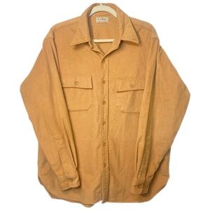 VINTAGE L.L. Bean Freeport Maine Chamois Cloth Button Down Shirt